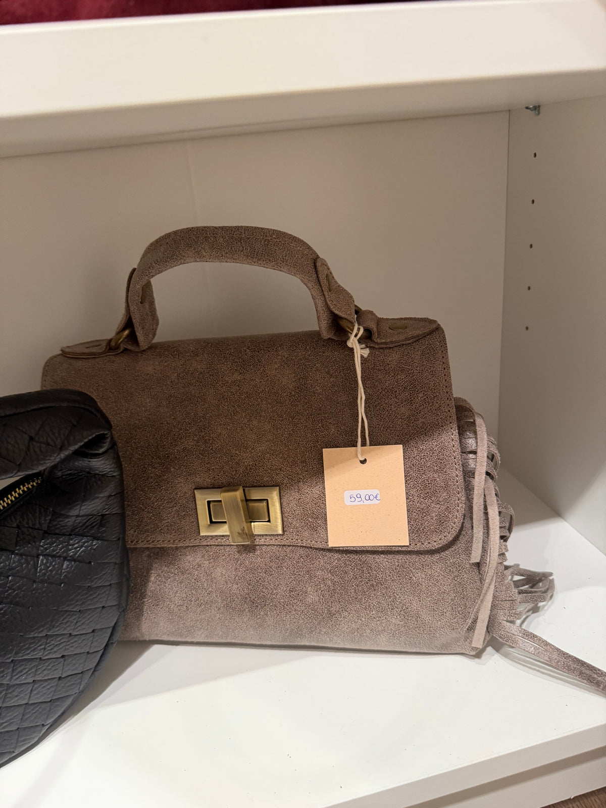 Sac frange coté (petit sac malette)