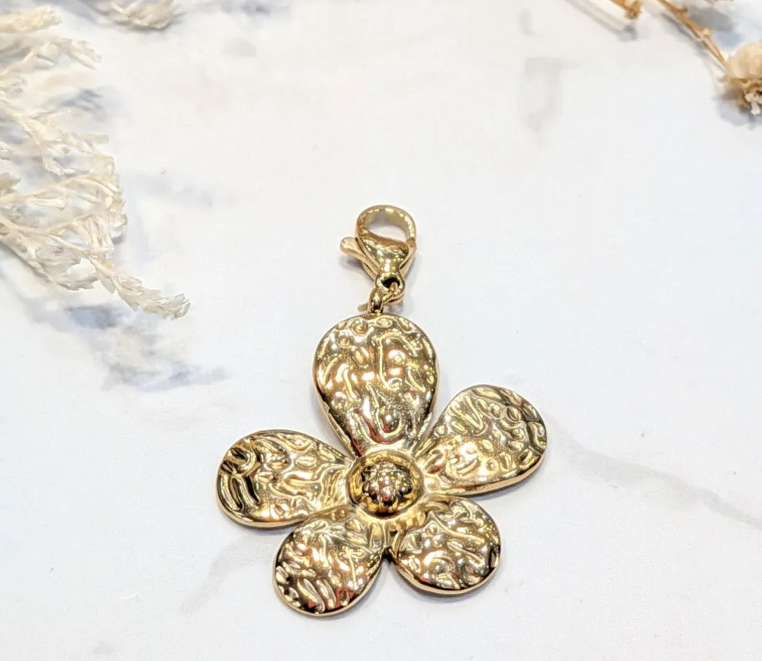 Charms Fleur texturé