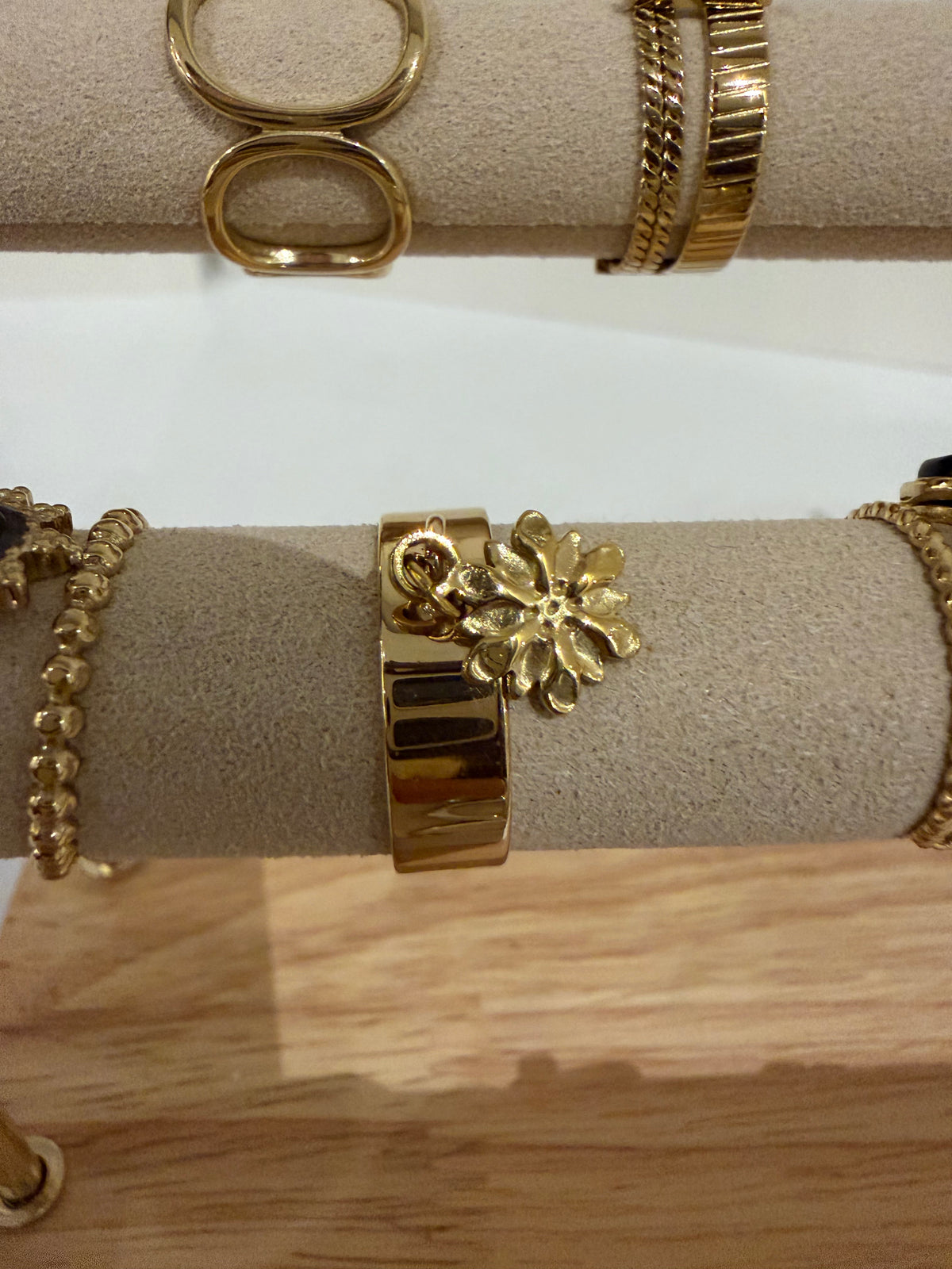Bague breloque fleur