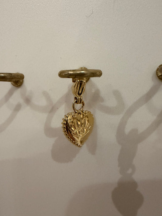 Charms coeur/oeil