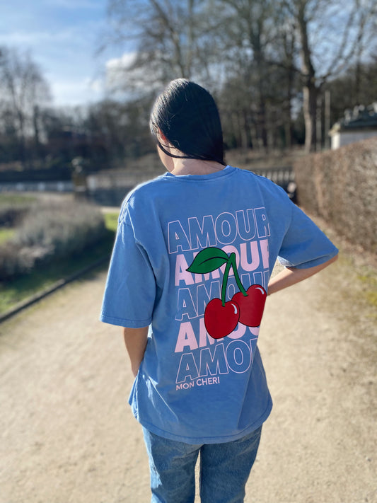 T-shirt AMOUR bleu