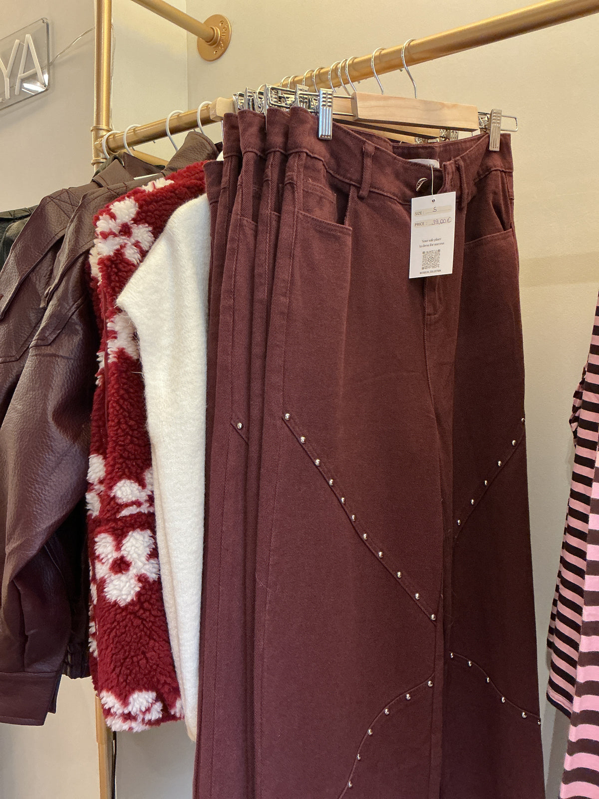 Pantalon bordeaux